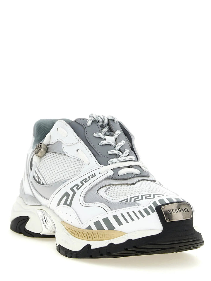 Versace Sample Sale | Versace Multicolor Calfskin Chunky Sneakers - | Designer outlet