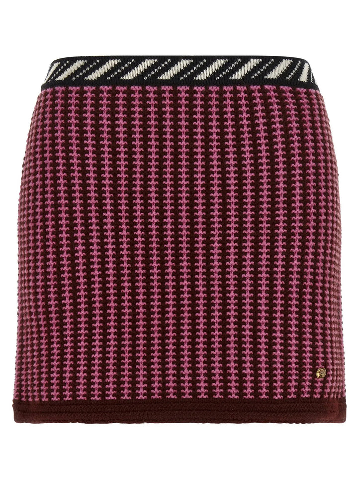 Versace Sample Sale | Versace Multicolor Virgin Wool Long Skirt - | Designer outlet
