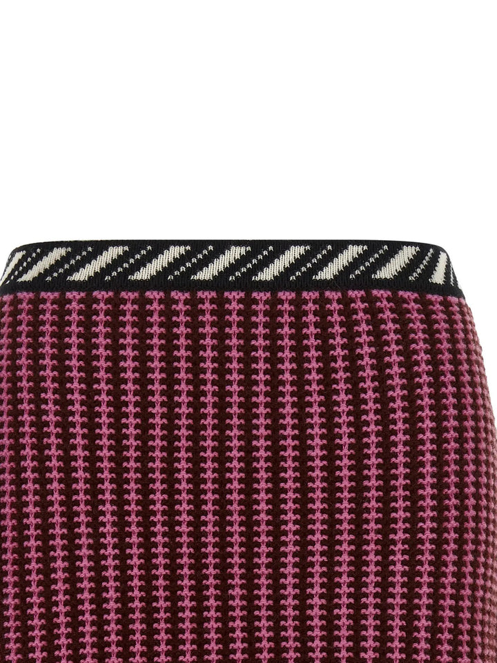 Versace Sample Sale | Versace Multicolor Virgin Wool Long Skirt - | Designer outlet