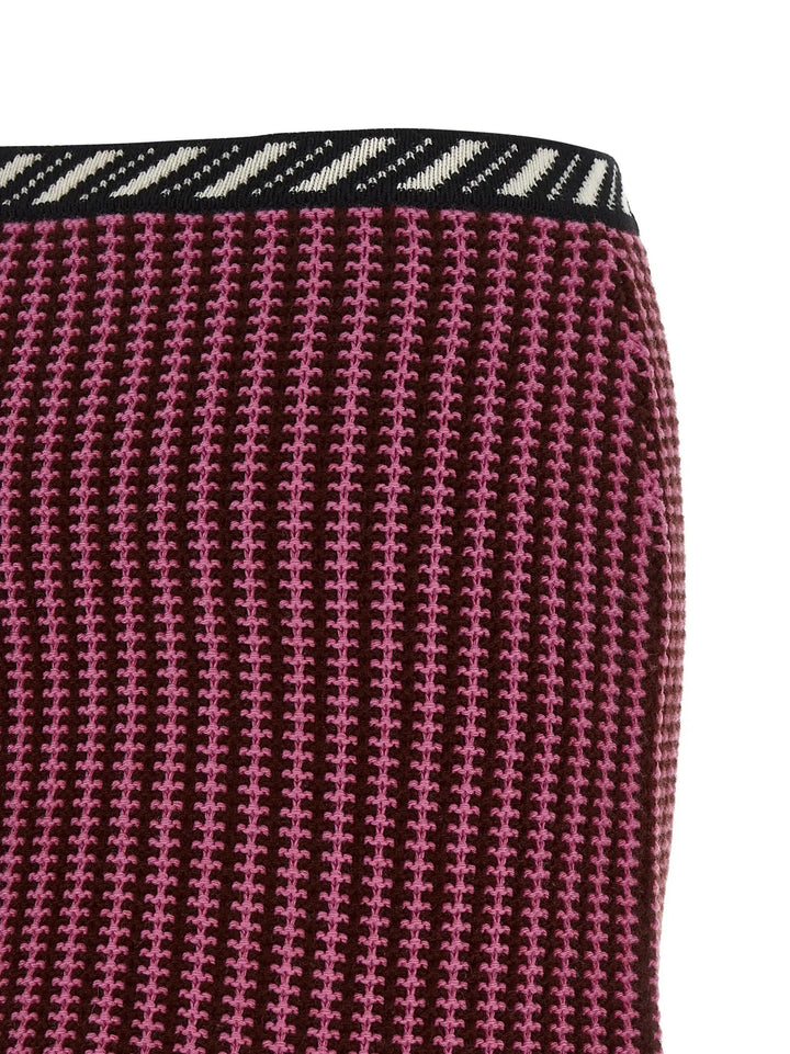 Versace Sample Sale | Versace Multicolor Virgin Wool Long Skirt - | Designer outlet