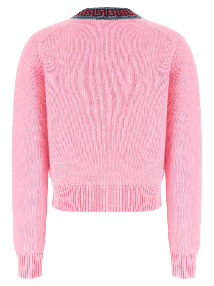 Versace Sample Sale | Versace Multicolor Virgin Wool Cardigan - | Designer outlet