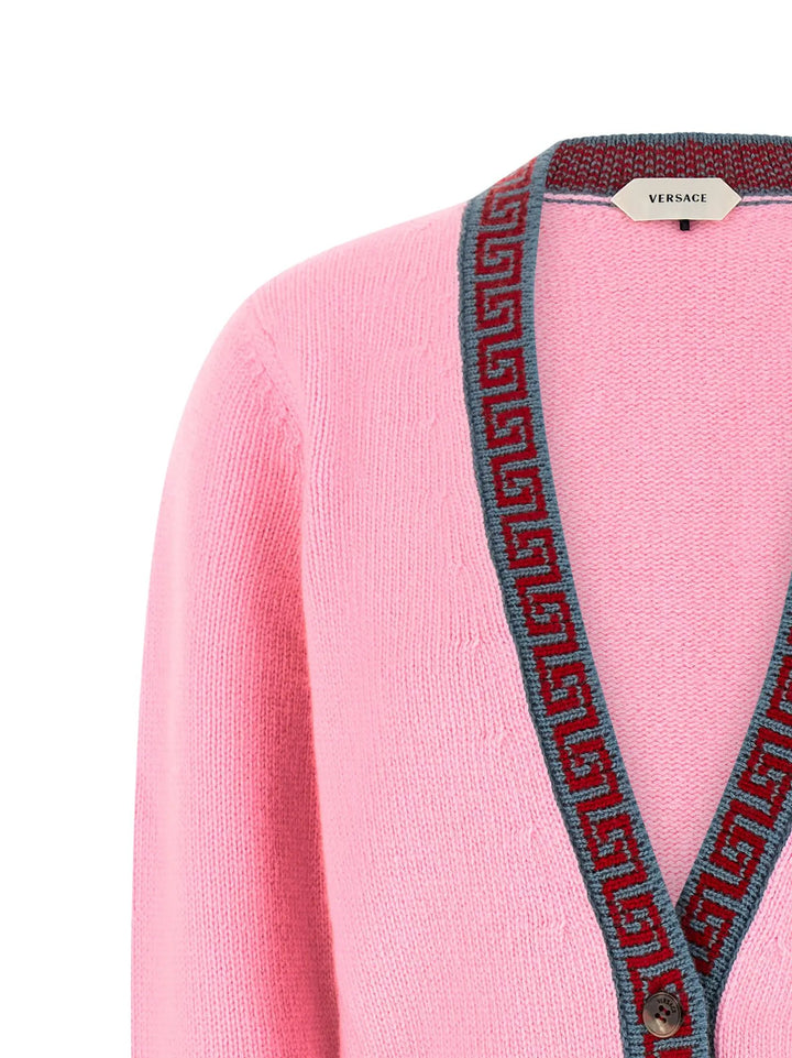 Versace Sample Sale | Versace Multicolor Virgin Wool Cardigan - | Designer outlet