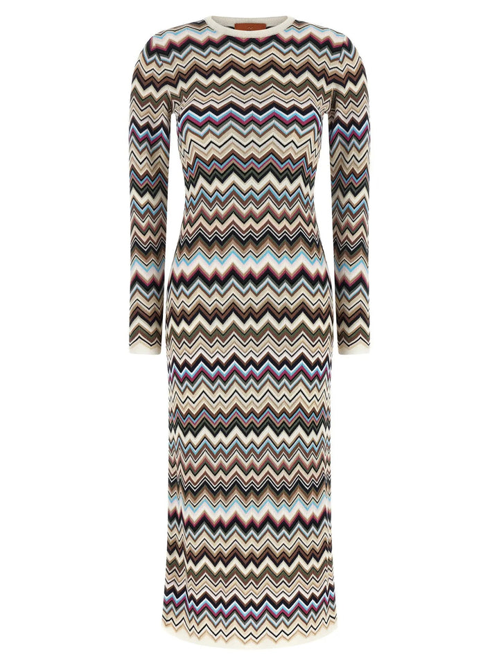 Missoni Sample Sale | Missoni Multicolor Viscose Midi Dress - | Designer outlet