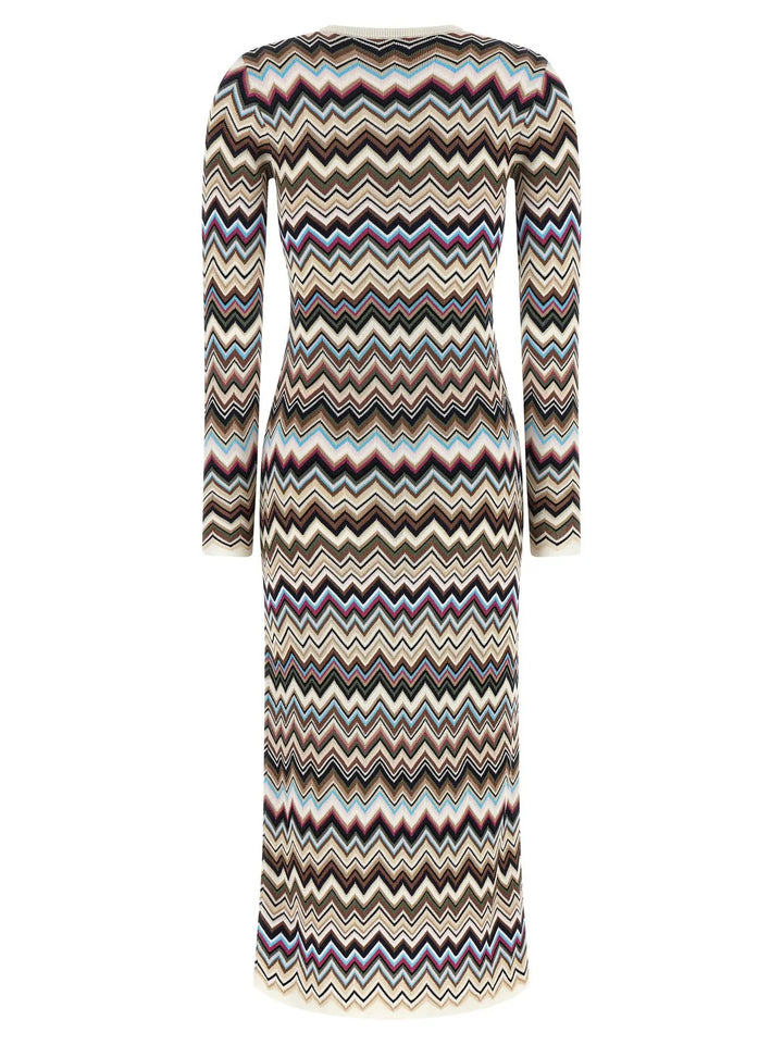 Missoni Sample Sale | Missoni Multicolor Viscose Midi Dress - | Designer outlet