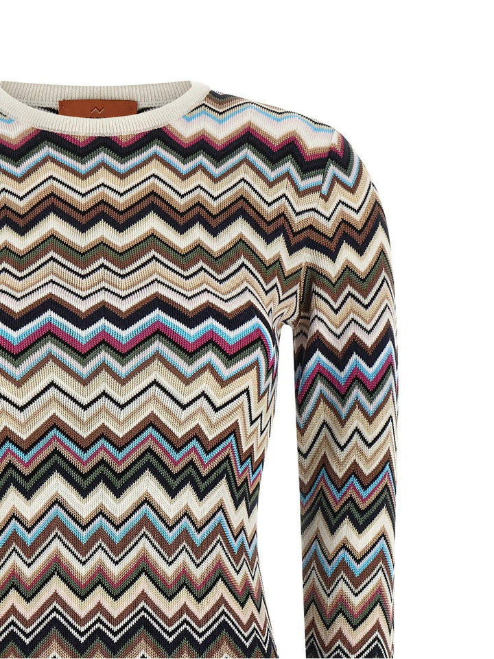 Missoni Sample Sale | Missoni Multicolor Viscose Midi Dress - | Designer outlet