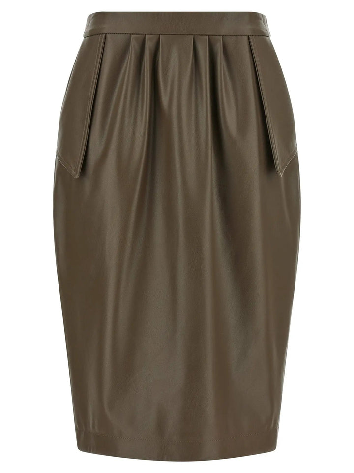 Stella McCartney Sample Sale | Stella McCartney Brown Polyester Midi Skirt - | Designer outlet