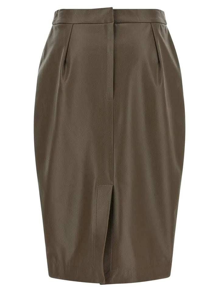 Stella McCartney Sample Sale | Stella McCartney Brown Polyester Midi Skirt - | Designer outlet