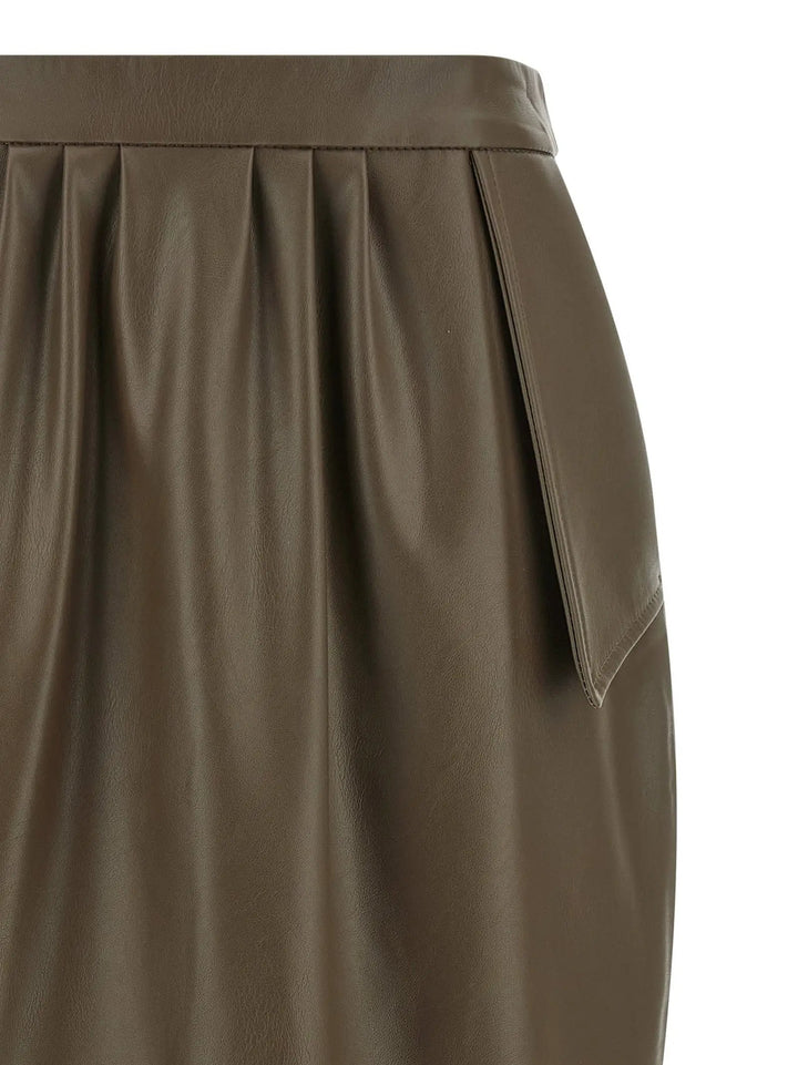 Stella McCartney Sample Sale | Stella McCartney Brown Polyester Midi Skirt - | Designer outlet