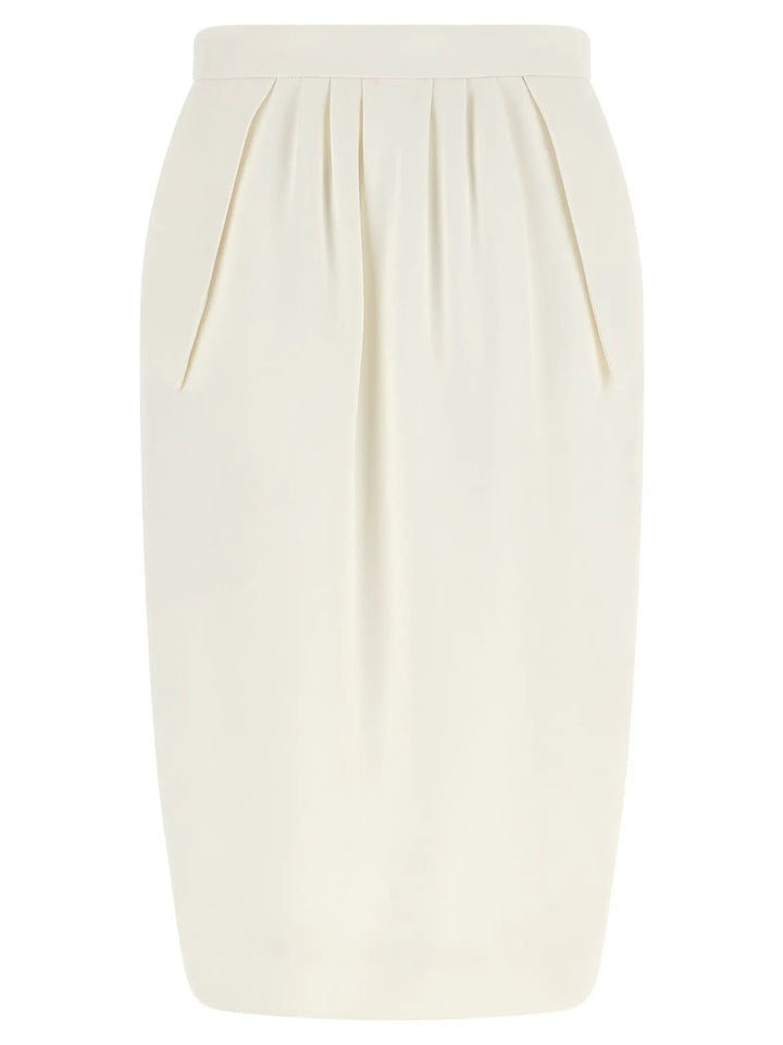 Stella McCartney Sample Sale | Stella McCartney White Polyester Midi Skirt - | Designer outlet