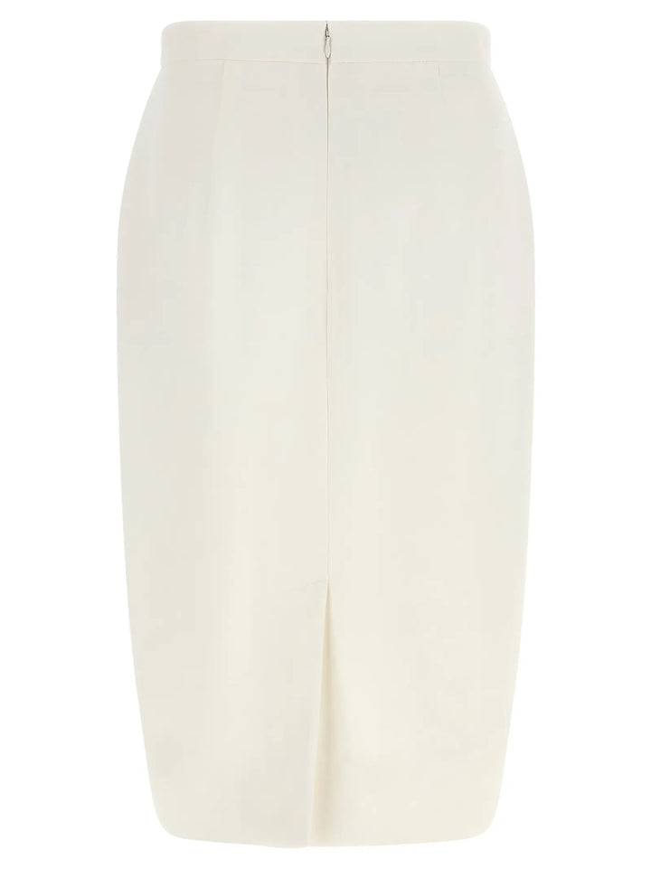 Stella McCartney Sample Sale | Stella McCartney White Polyester Midi Skirt - | Designer outlet