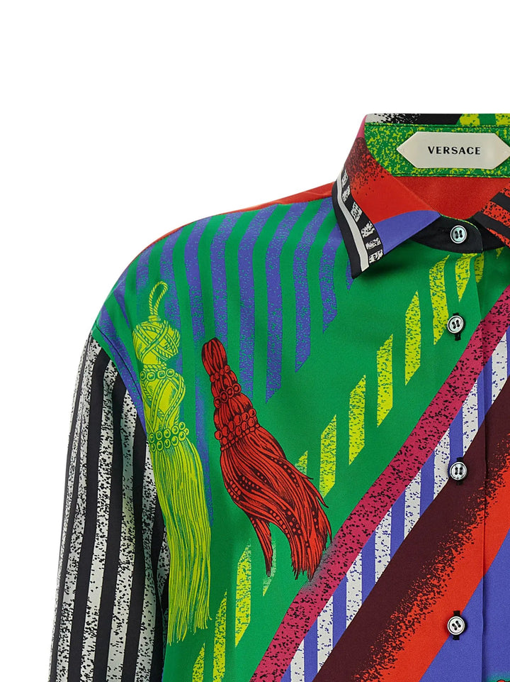 Versace Sample Sale | Versace Multicolor Silk Blouse - | Designer outlet