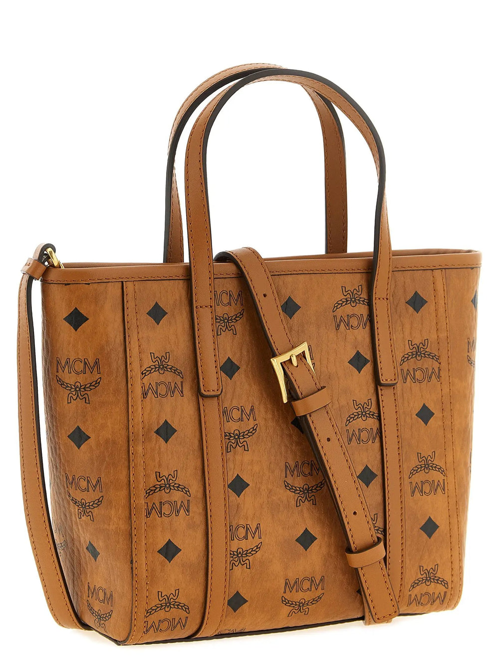 MCM Sample Sale | MCM Brown Polyethylene Tote Bag - | Designer outlet