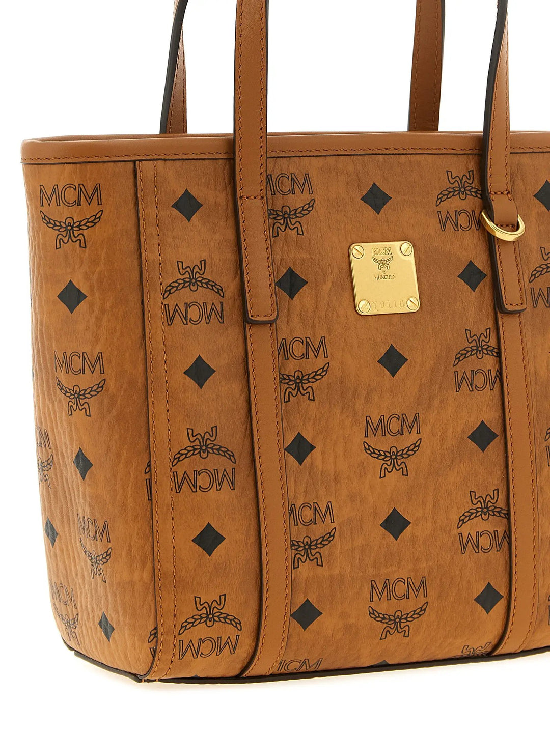 MCM Sample Sale | MCM Brown Polyethylene Tote Bag - | Designer outlet