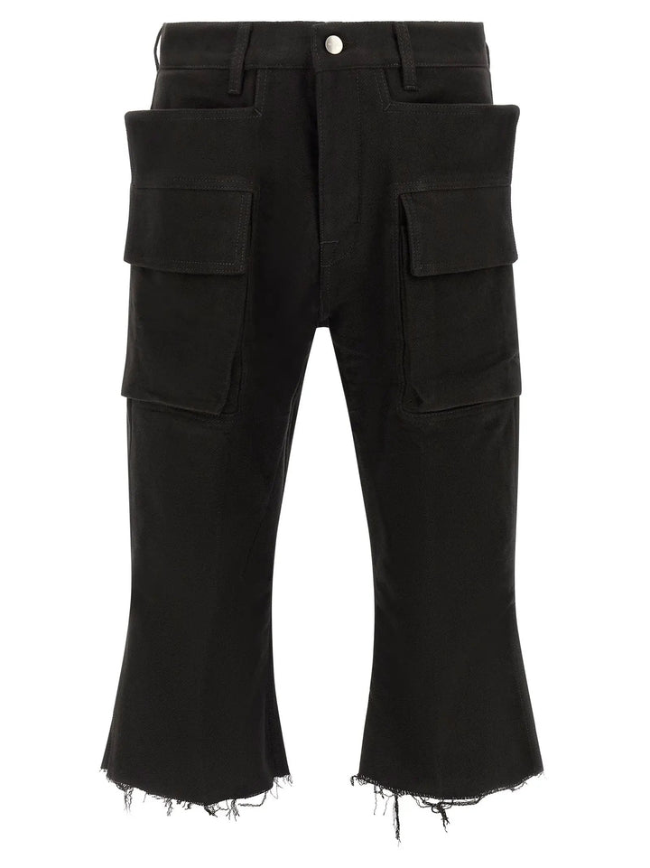 Rick Owens Sample Sale | Rick Owens Black Cotton Cargo Pants - | Designer outlet