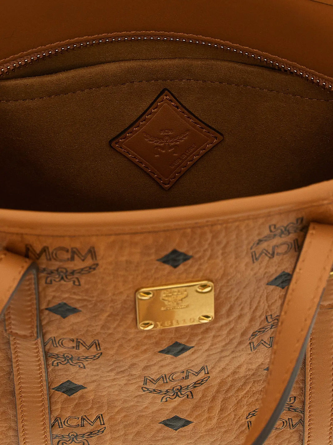 MCM Sample Sale | MCM Brown Polyethylene Tote Bag - | Designer outlet