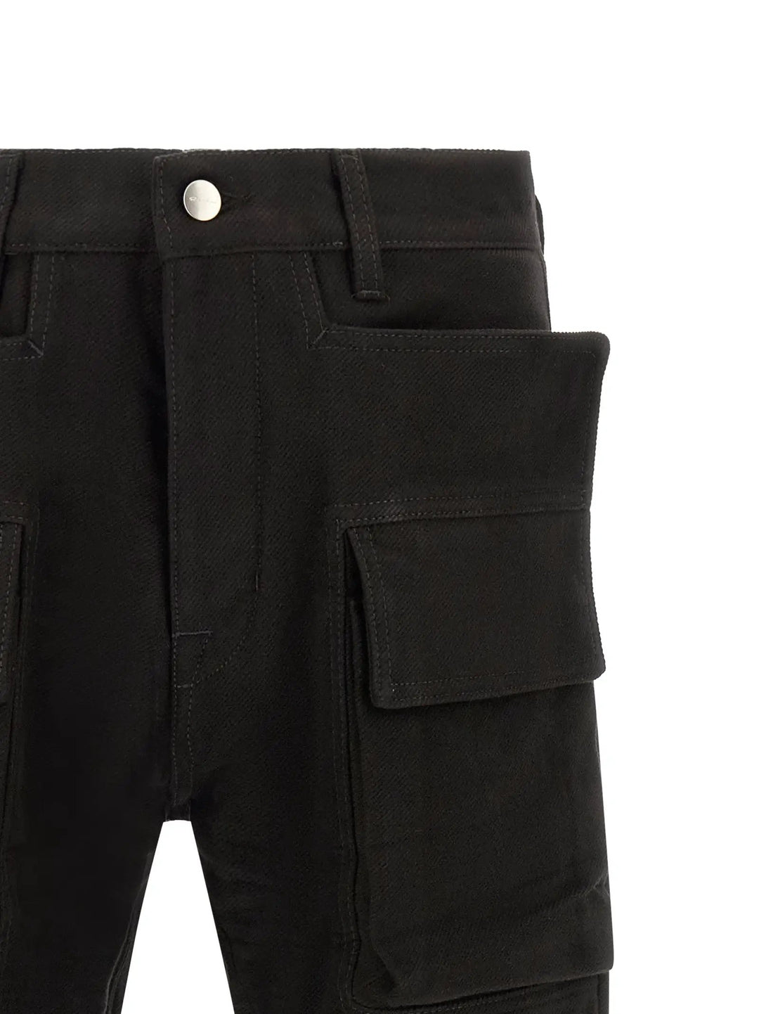 Rick Owens Sample Sale | Rick Owens Black Cotton Cargo Pants - | Designer outlet