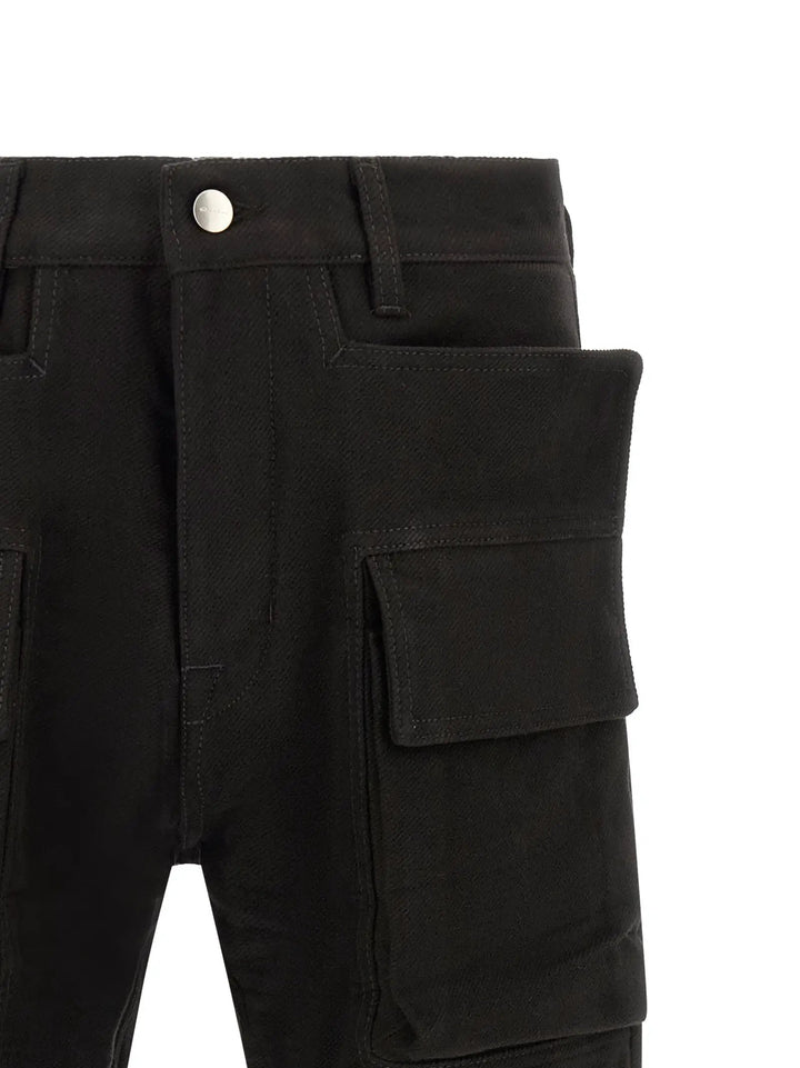 Rick Owens Sample Sale | Rick Owens Black Cotton Cargo Pants - | Designer outlet