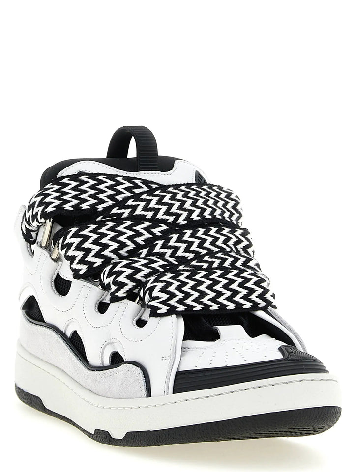 Lanvin Sample Sale | Lanvin Bicolor Calfskin Chunky Sneakers - | Designer outlet