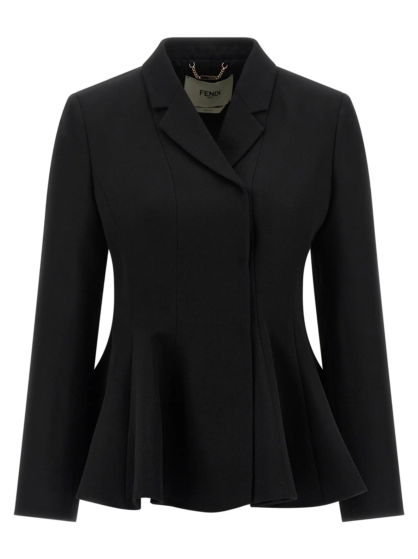 Fendi Black Virgin Wool Blazer – Ask Me Wear