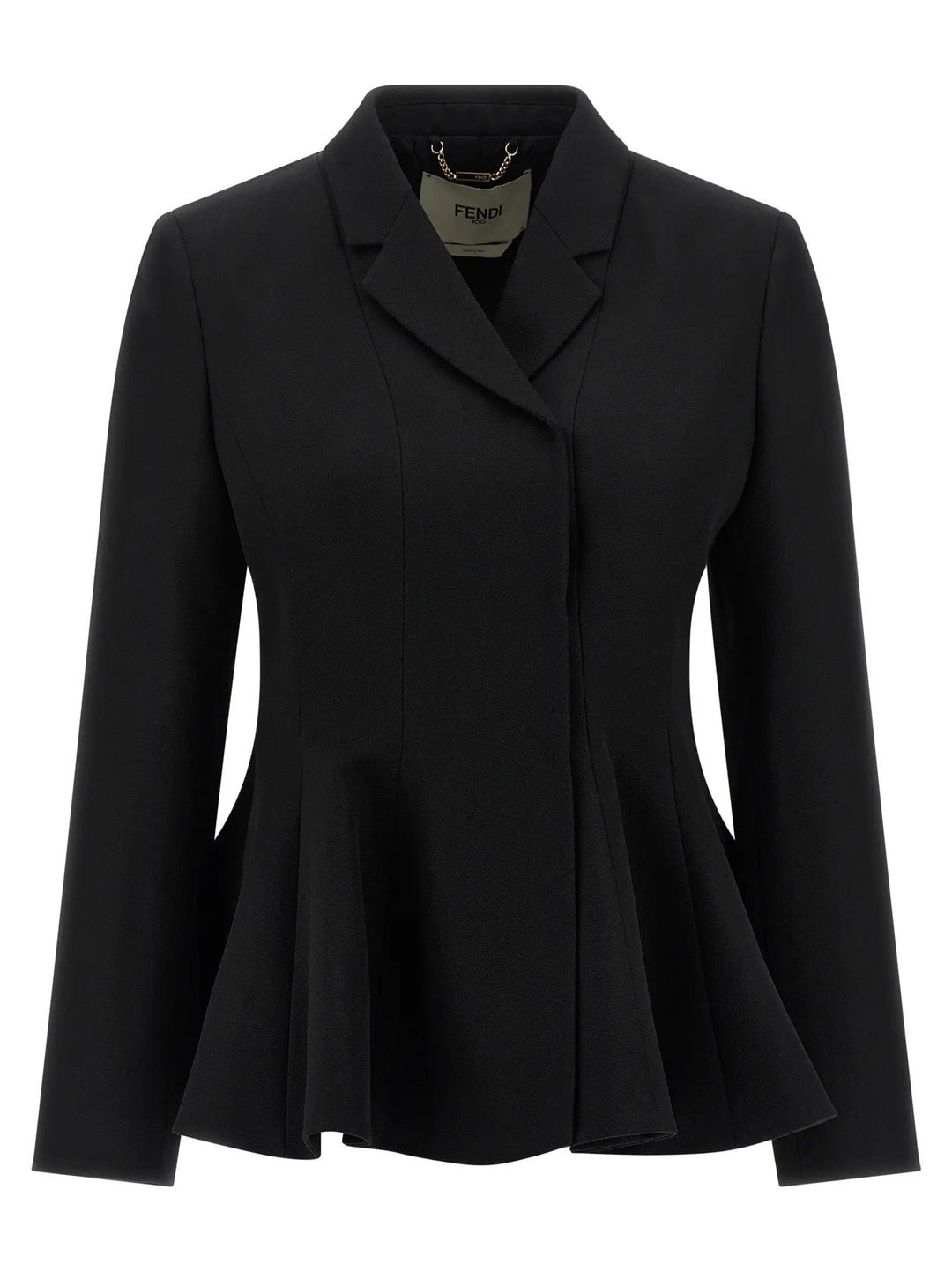 Fendi Sample Sale | Fendi Black Virgin Wool Blazer - | Designer outlet