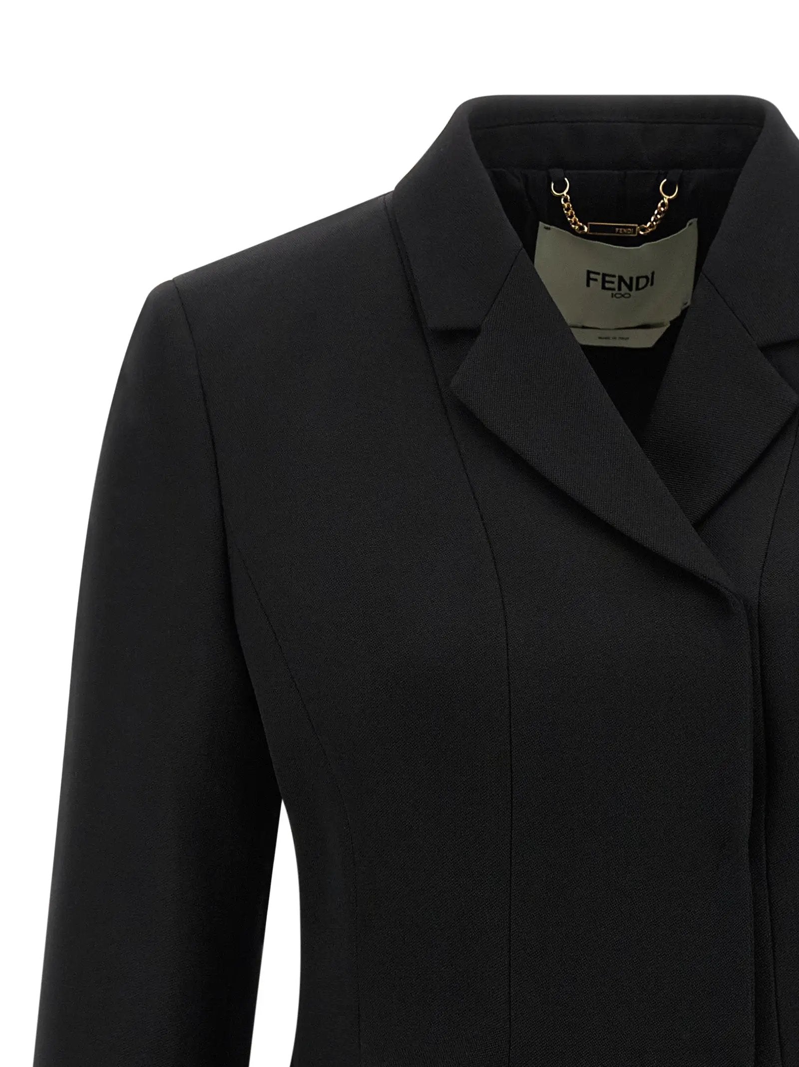 Fendi Black Virgin Wool Blazer – Ask Me Wear