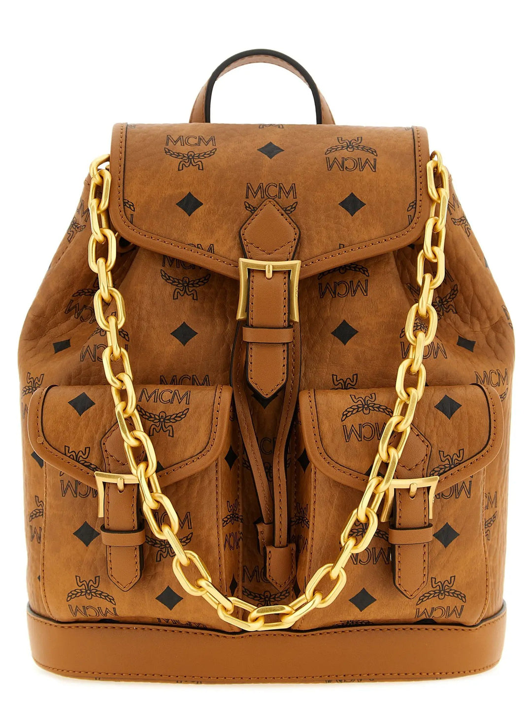 MCM Sample Sale | MCM Brown Polyethylene Backpack - | Designer outlet