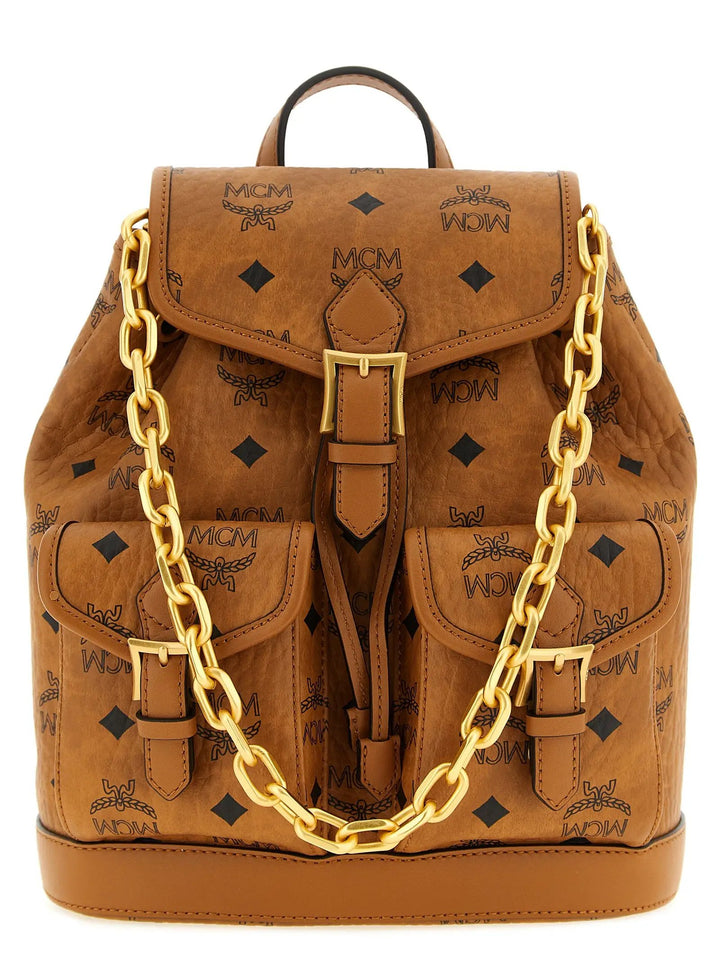 MCM Sample Sale | MCM Brown Polyethylene Backpack - | Designer outlet