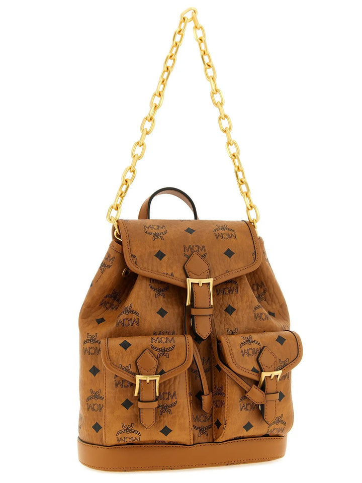 MCM Sample Sale | MCM Brown Polyethylene Backpack - | Designer outlet