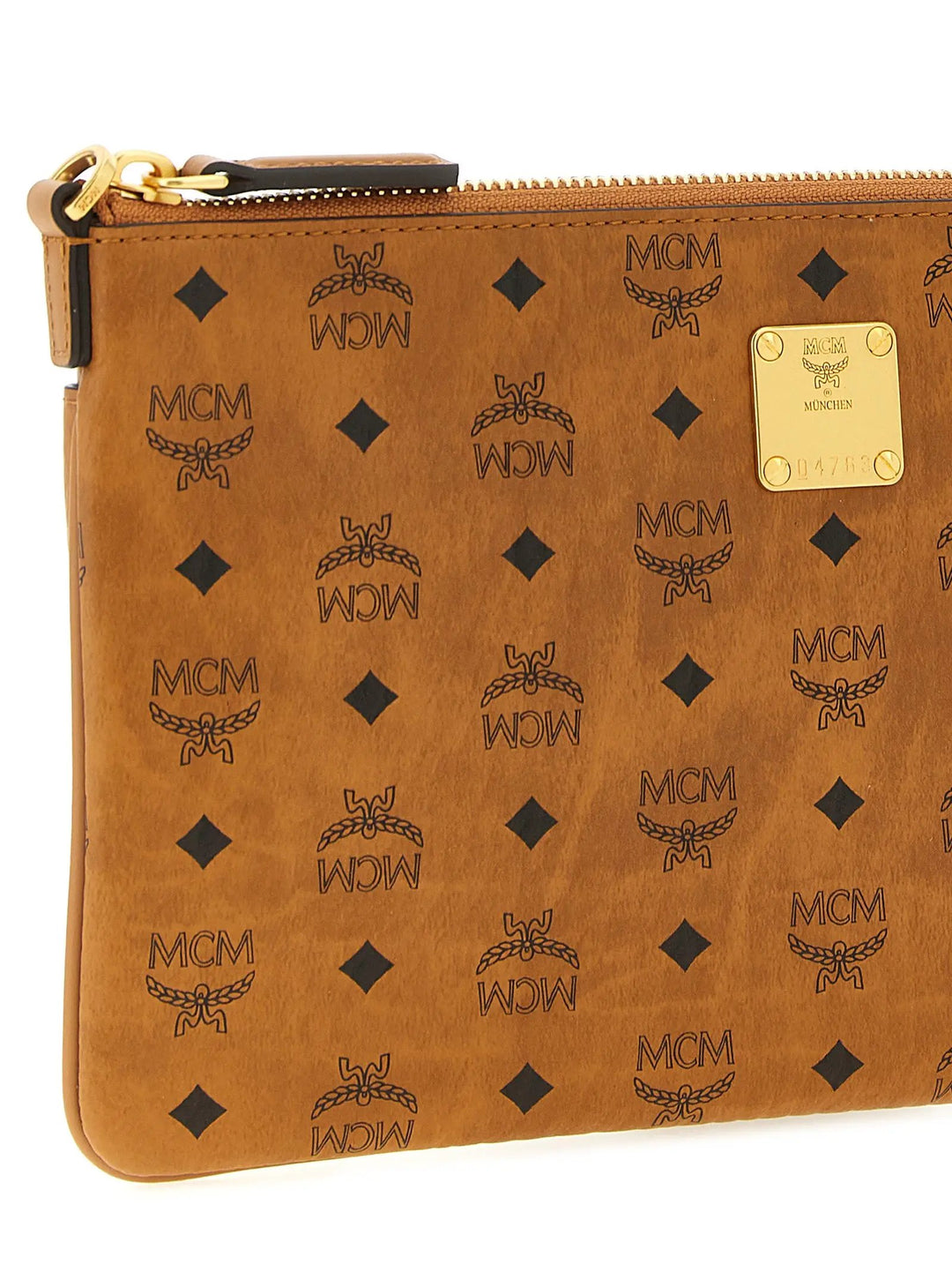 MCM Sample Sale | MCM Brown Polyethylene Clutch Bag - | Designer outlet