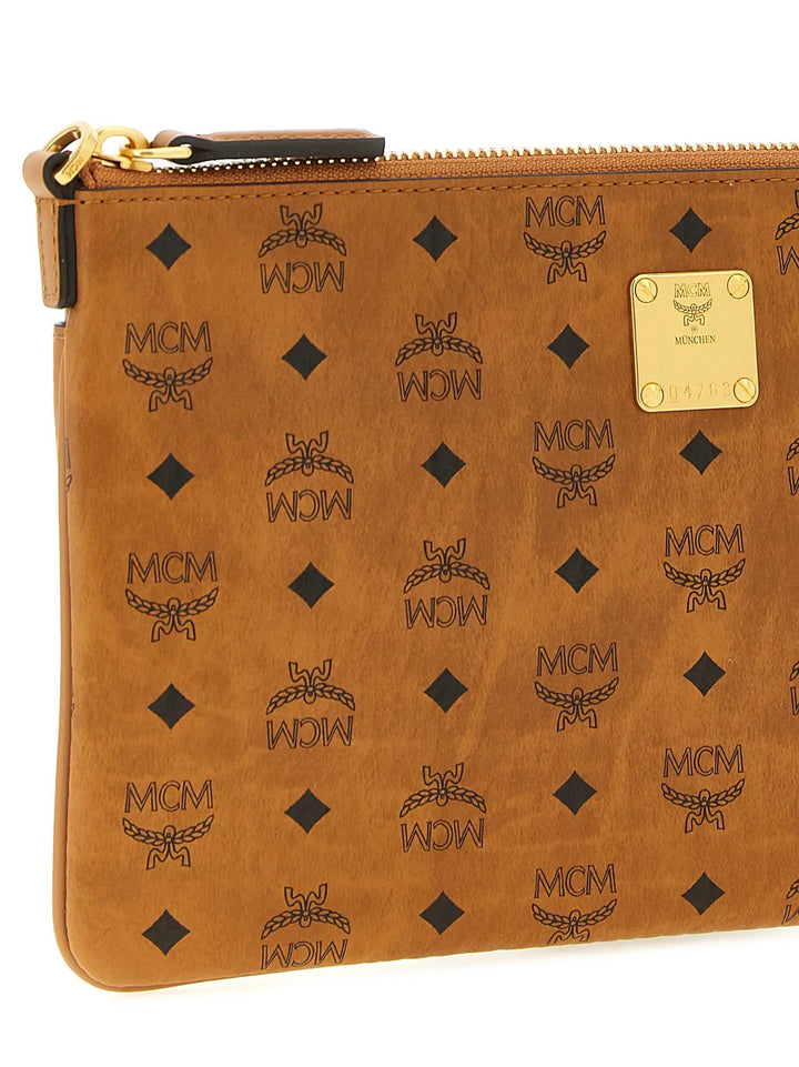 MCM Sample Sale | MCM Brown Polyethylene Clutch Bag - | Designer outlet