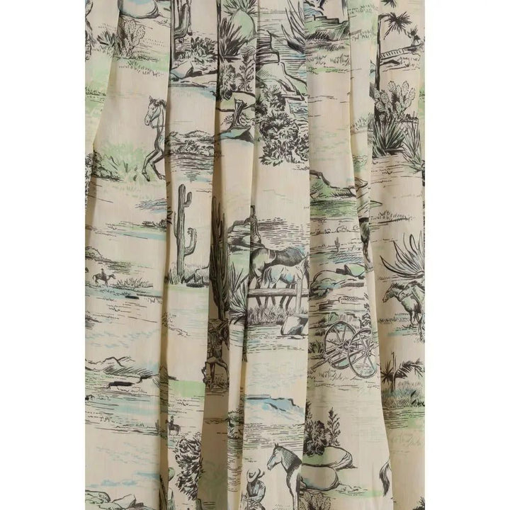 Alemais Sample Sale | Alemais Beige Linen Midi Skirt - | Designer outlet