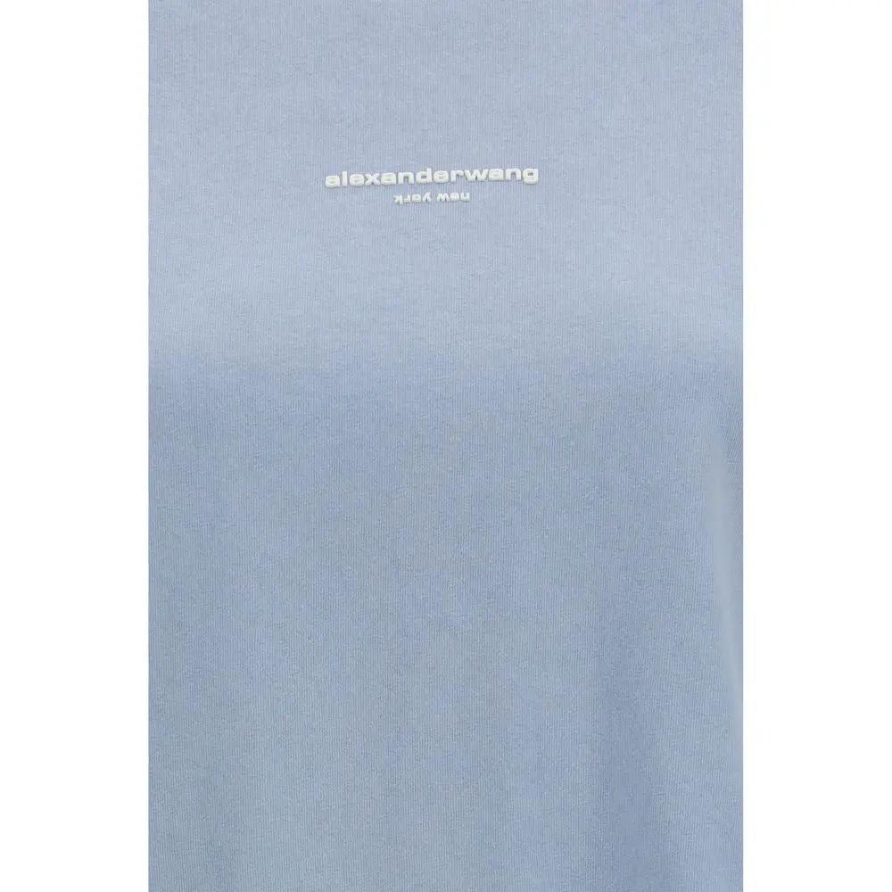Alexander Wang Sample Sale | Alexander Wang Blue Cotton T-Shirt - | Designer outlet
