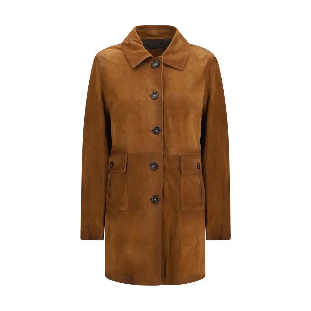 Valstar Sample Sale | Valstar Brown Calf Leather Bos Taurus Full-Length Jacket - | Designer outlet