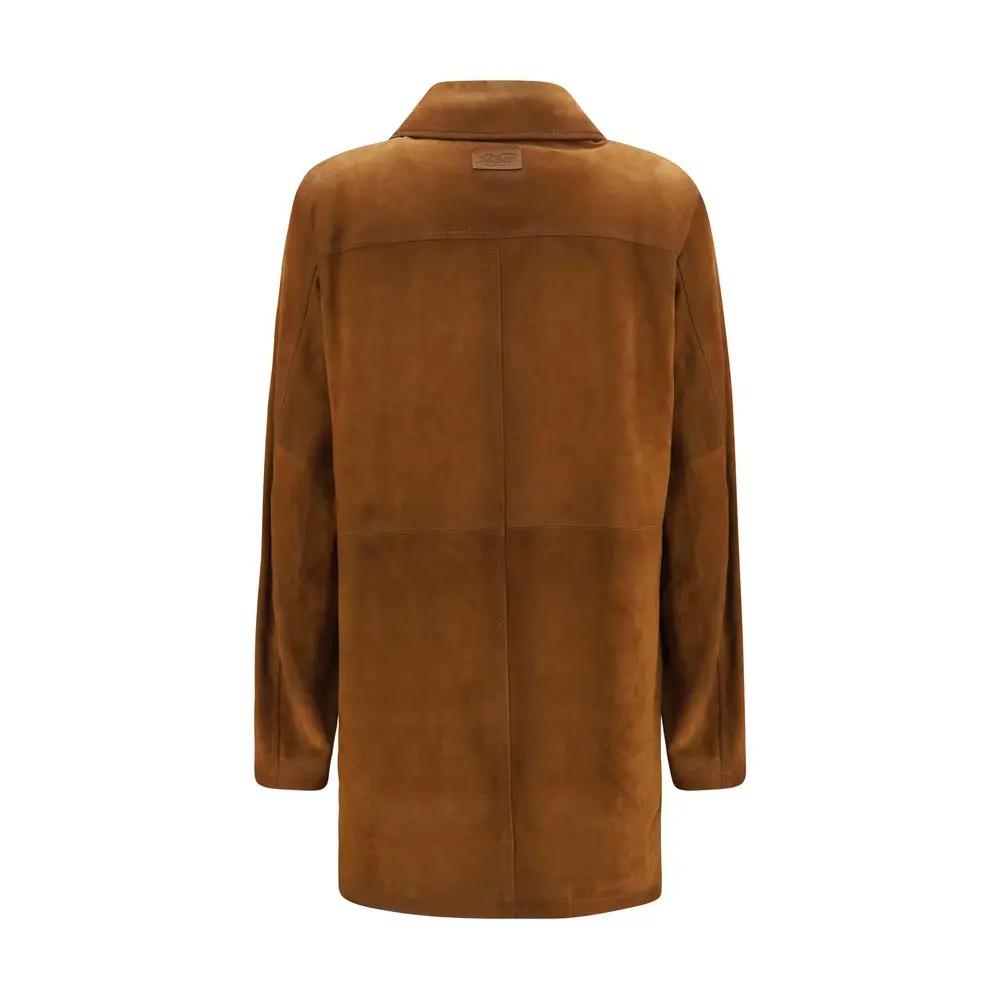 Valstar Sample Sale | Valstar Brown Calf Leather Bos Taurus Full-Length Jacket - | Designer outlet