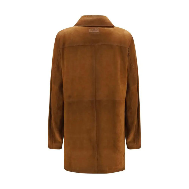 Valstar Sample Sale | Valstar Brown Calf Leather Bos Taurus Full-Length Jacket - | Designer outlet