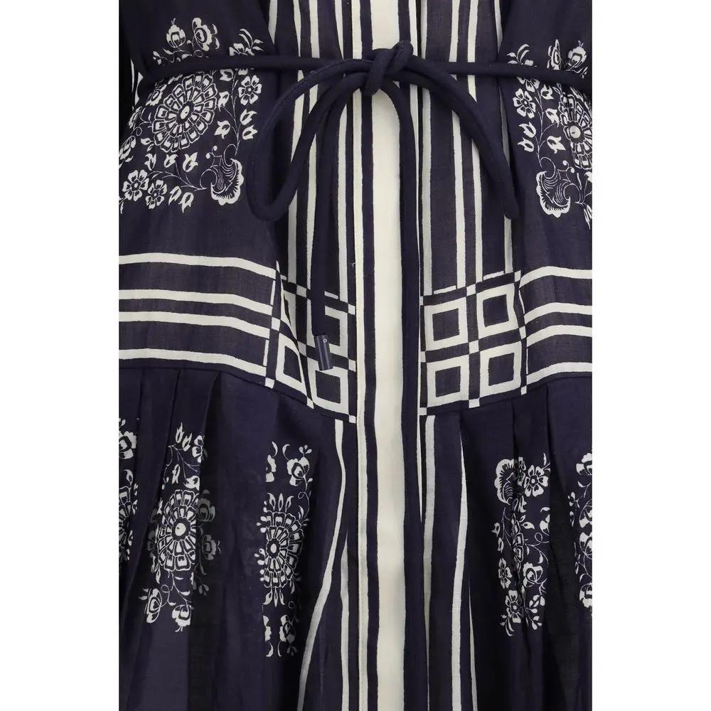 Alemais Sample Sale | Alemais Blue Ramie Casual Dress - | Designer outlet