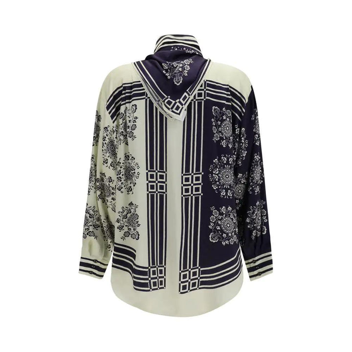 Alemais Sample Sale | Alemais Blue Silk Shirt - | Designer outlet