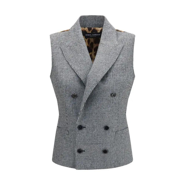 Dolce &amp; Gabbana Sample Sale | Dolce &amp; Gabbana Gray Wool Oves Aries Waistcoat - | Designer outlet