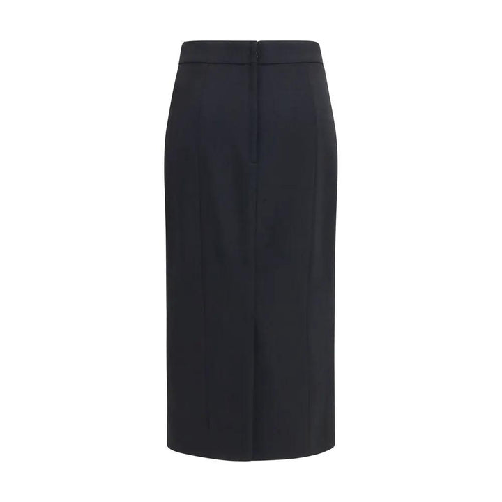 Dolce &amp; Gabbana Sample Sale | Dolce &amp; Gabbana Black Wool Oves Aries Long Skirt - | Designer outlet