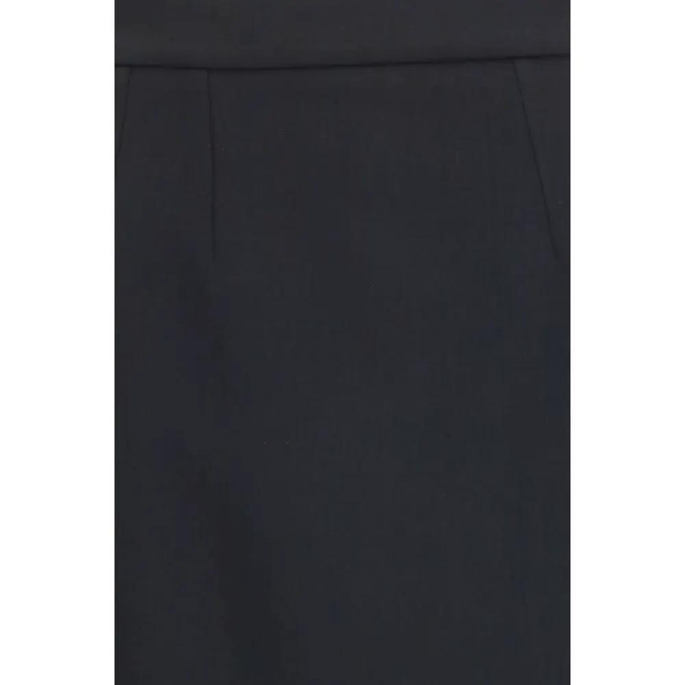 Dolce &amp; Gabbana Sample Sale | Dolce &amp; Gabbana Black Wool Oves Aries Long Skirt - | Designer outlet