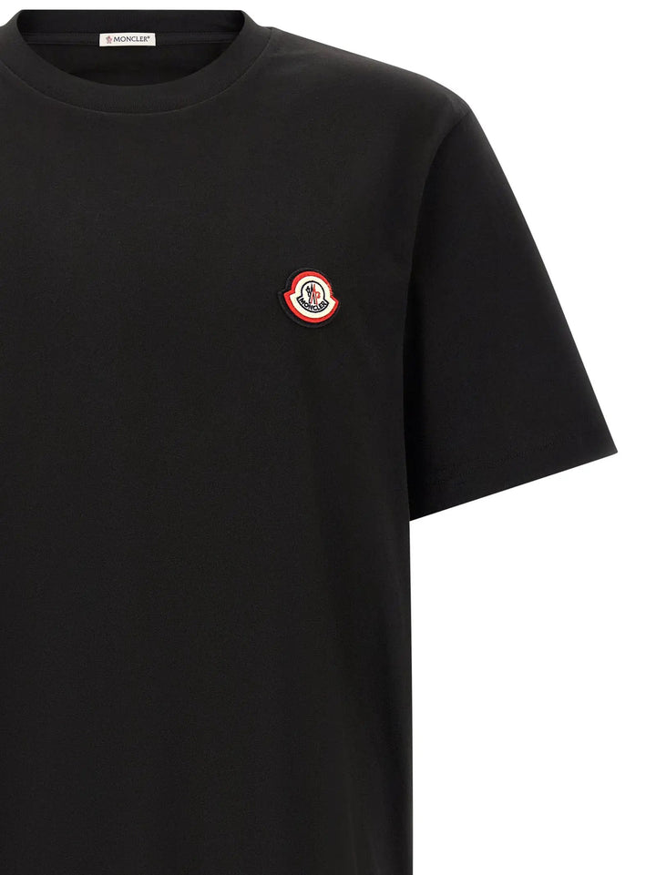 Moncler Sample Sale | Moncler Black Cotton T-Shirt - | Designer outlet