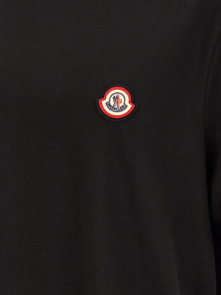 Moncler Sample Sale | Moncler Black Cotton T-Shirt - | Designer outlet
