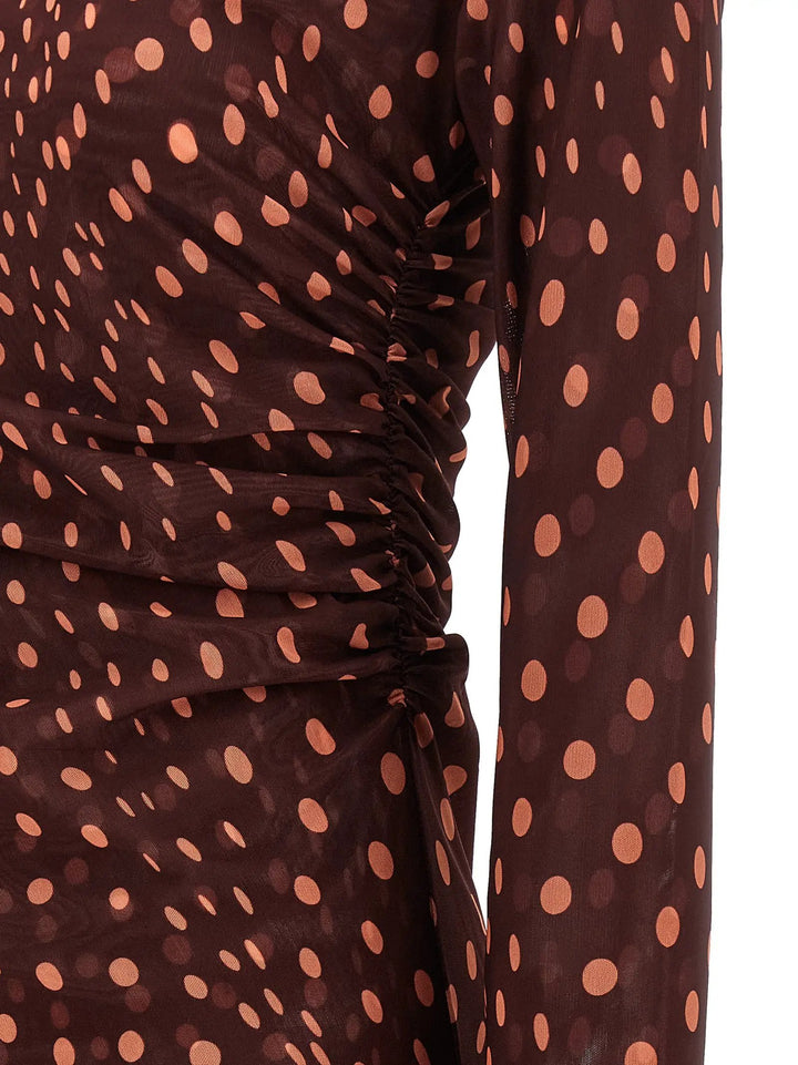 Stella McCartney Sample Sale | Stella McCartney Bordeaux Polyamide Long Dress - | Designer outlet