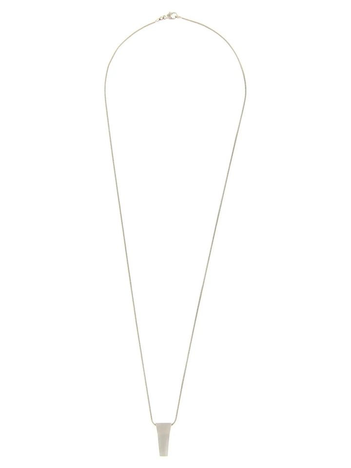 Rick Owens Sample Sale | Rick Owens Silver Brass Necklace - | Designer outlet