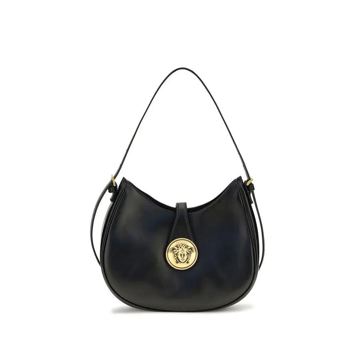 Versace Sample Sale | Versace Black Calf Leather Bos Taurus Shoulder Bag - | Designer outlet