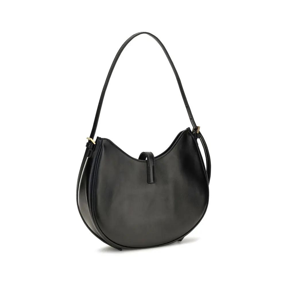 Versace Sample Sale | Versace Black Calf Leather Bos Taurus Shoulder Bag - | Designer outlet