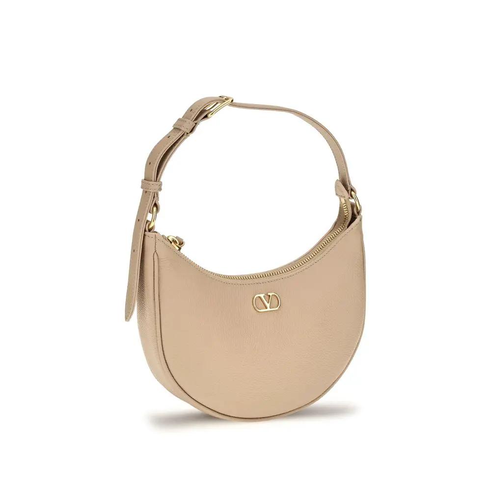 Valentino Garavani Sample Sale | Valentino Garavani Beige Calf Leather Bos Taurus Shoulder Bag - | Designer outlet