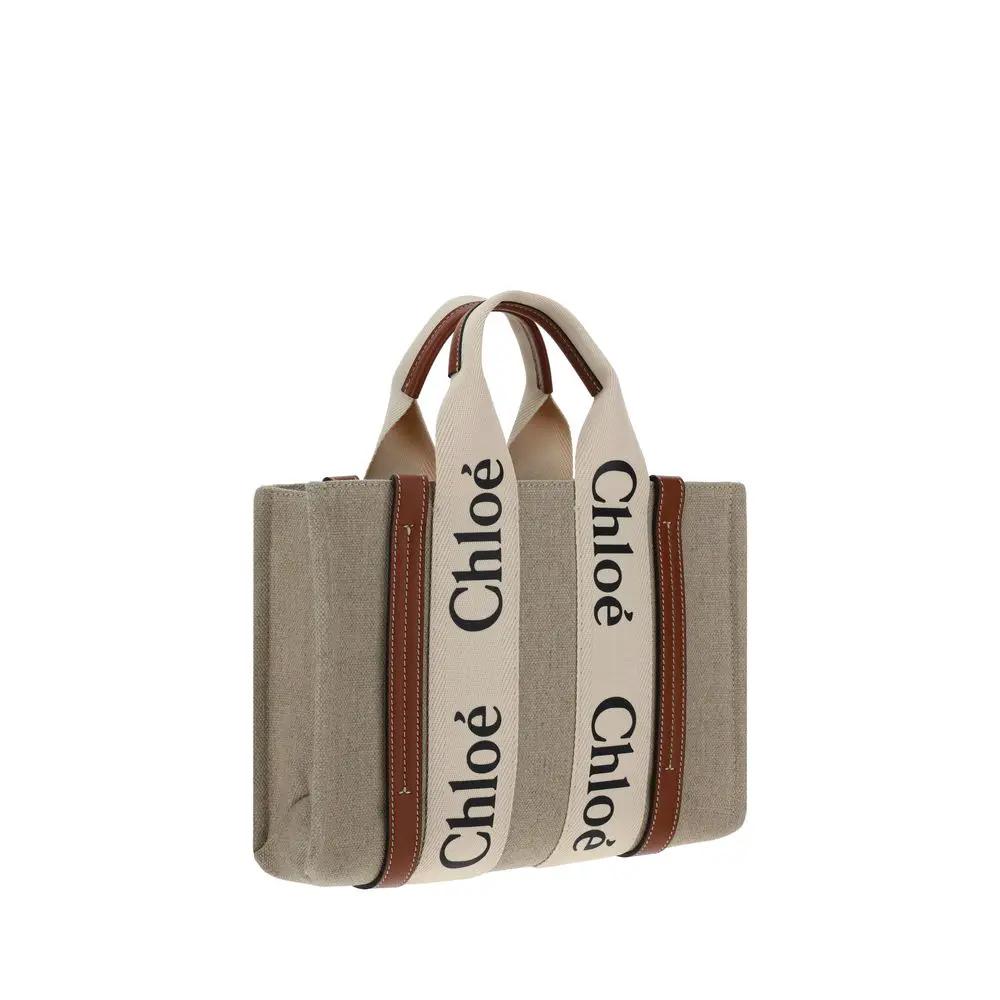 Chloé Sample Sale | Chloé Brown Linen Handbag - | Designer outlet