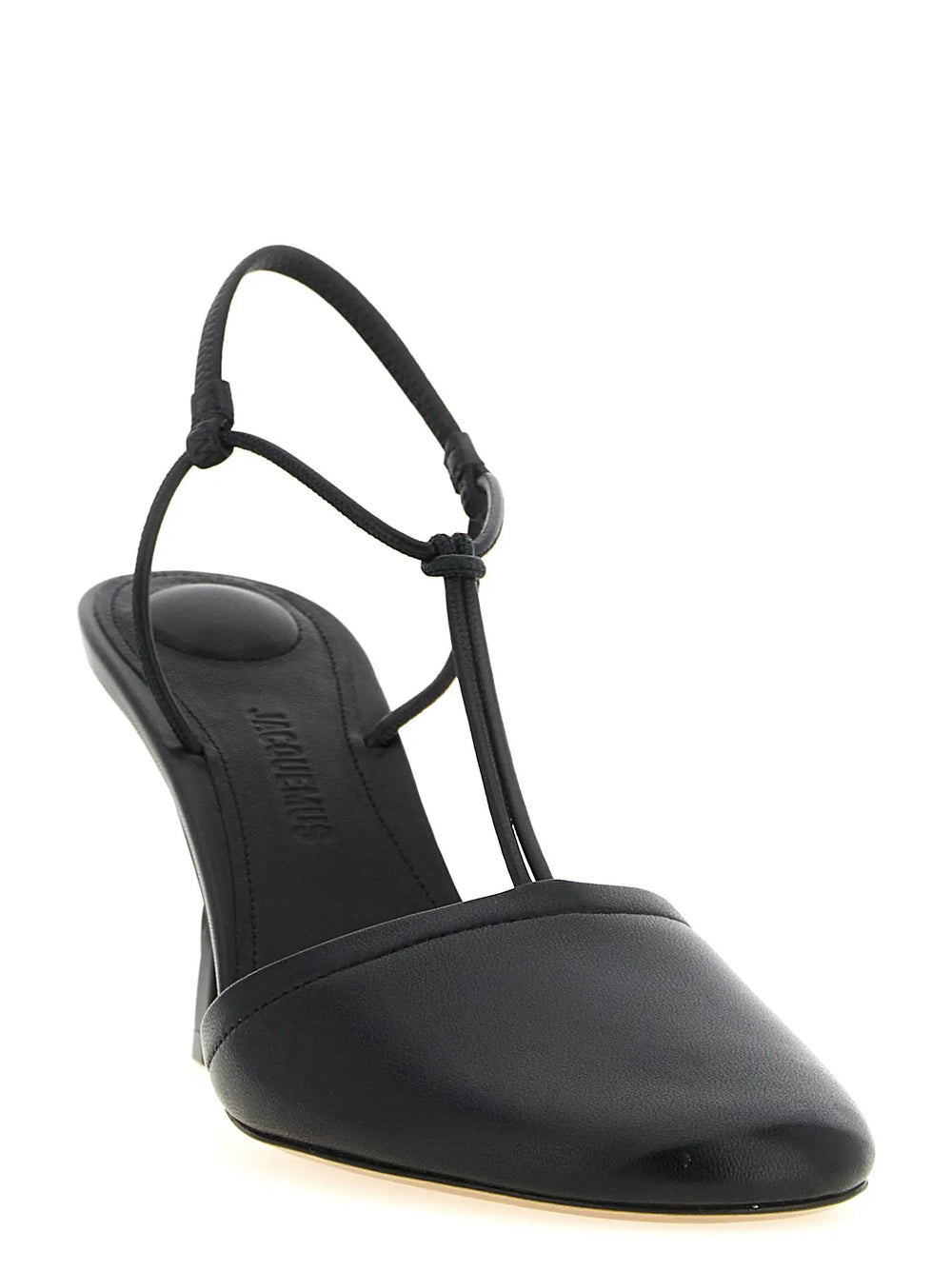 Jacquemus Sample Sale | Jacquemus Black Lamb Leather High Heel Pumps - | Designer outlet