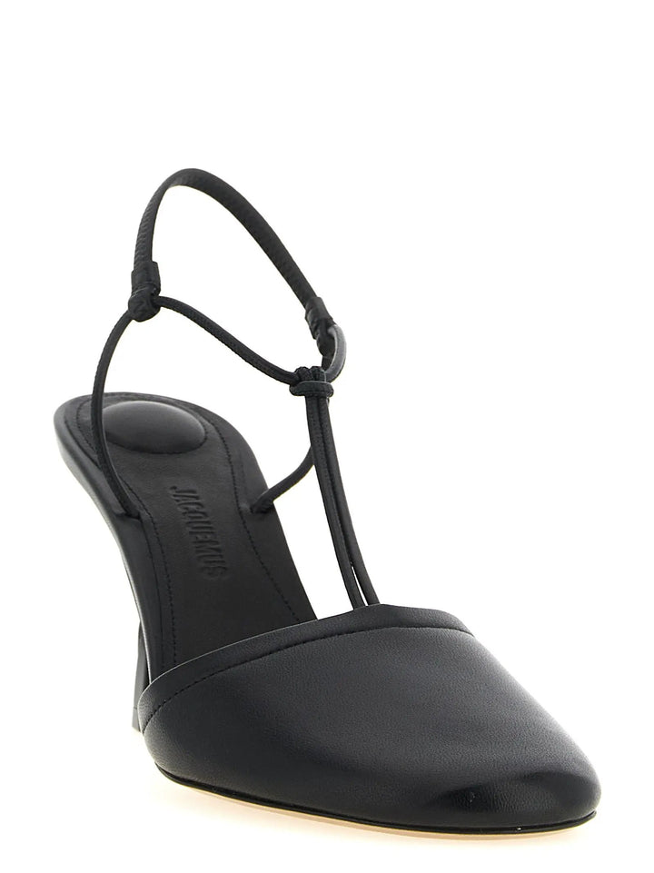Jacquemus Sample Sale | Jacquemus Black Lamb Leather High Heel Pumps - | Designer outlet